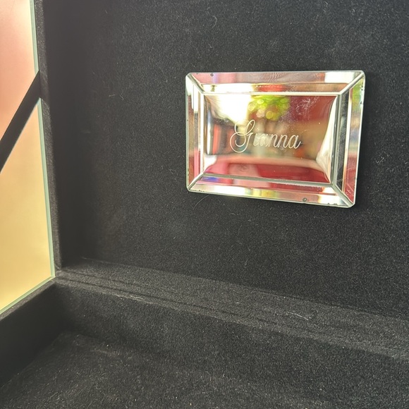 Reflective Jewelry Box with Crystal Handles - Picture 8 of 11